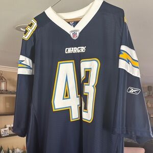 Reebok Navy Chargers Jersey #43